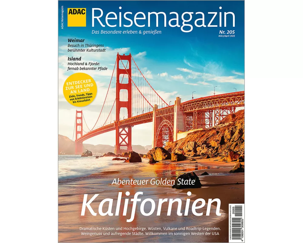 ADAC Reisemagazin mit Titelthema Kalifornien