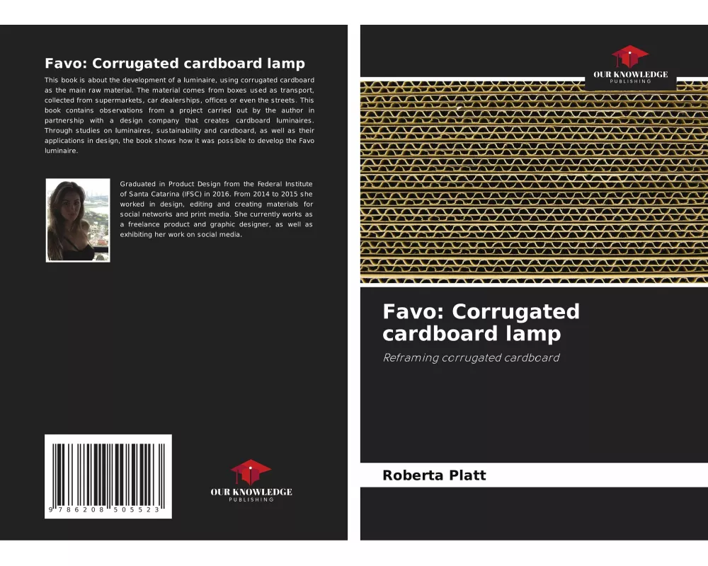 Favo: Corrugated cardboard lamp