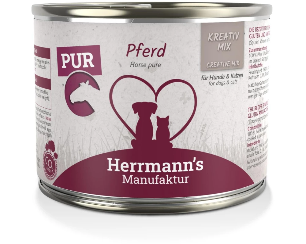 Herrmann's Nassfutter Pferd Reinfleisch 200 g
