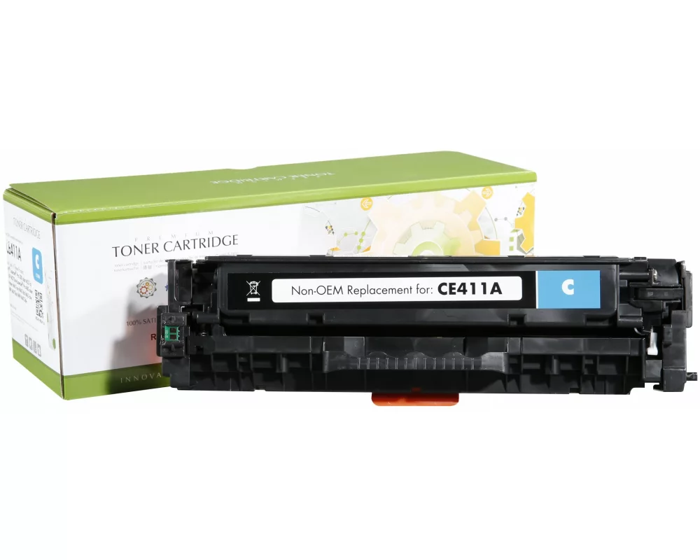 STATIC Toner cartridge compatible with HP CE411A cyan remanufactured 2.600 pages