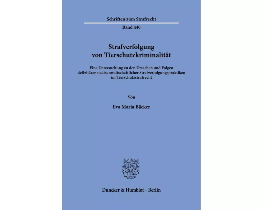 Strafverfolgung von Tierschutzkriminalität