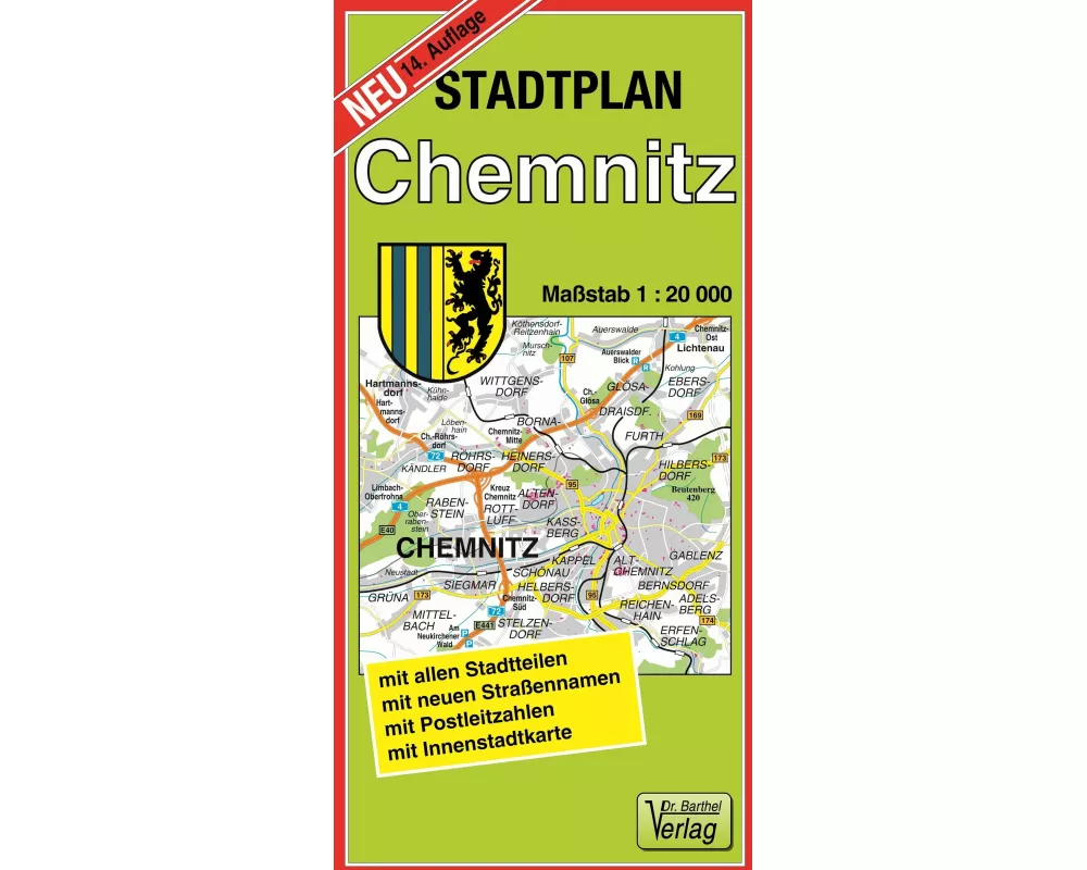 Stadtplan Chemnitz 1 : 20 000