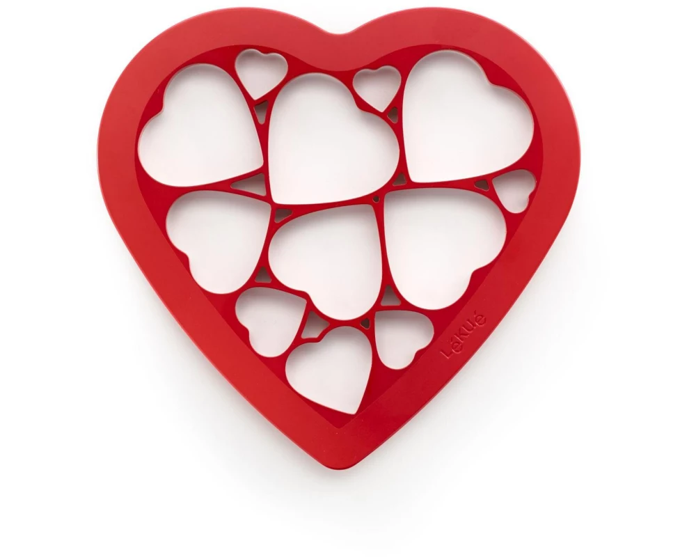 Lékué Guetzli-Ausstecher Herz 24 x 25.2 cm