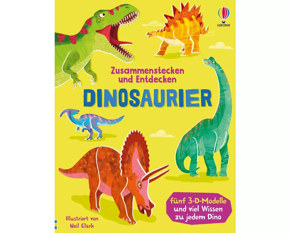 Zusammenstecken und Entdecken: Dinosaurier