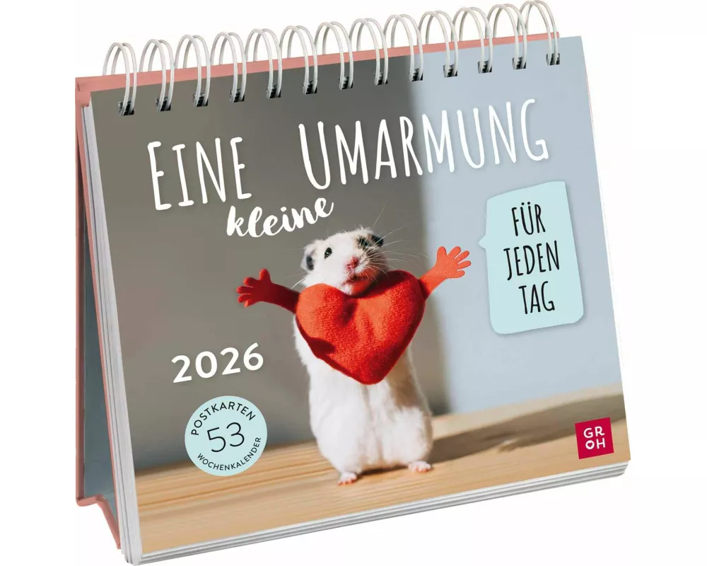 Postkartenkalender 2026: Eine kleine Umarmung für jeden Tag
