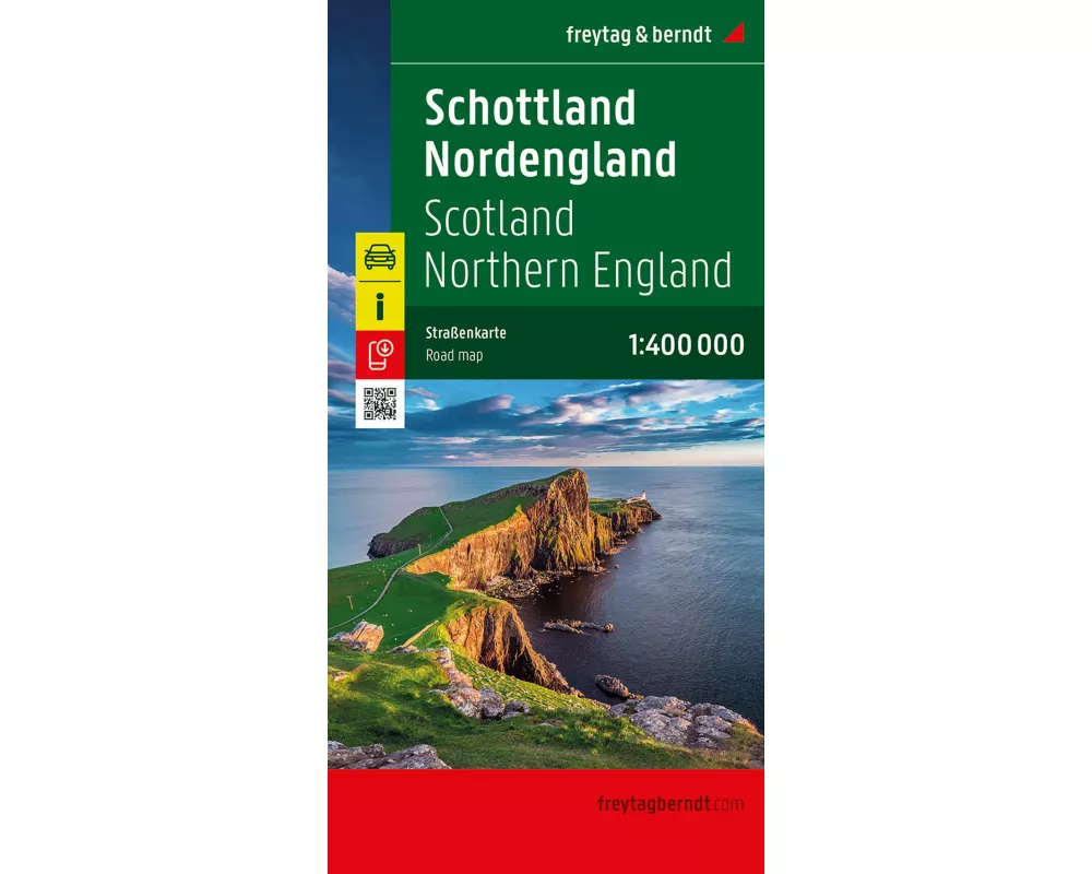 Schottland - Nordengland, Autokarte 1:400.000, freytag & berndt