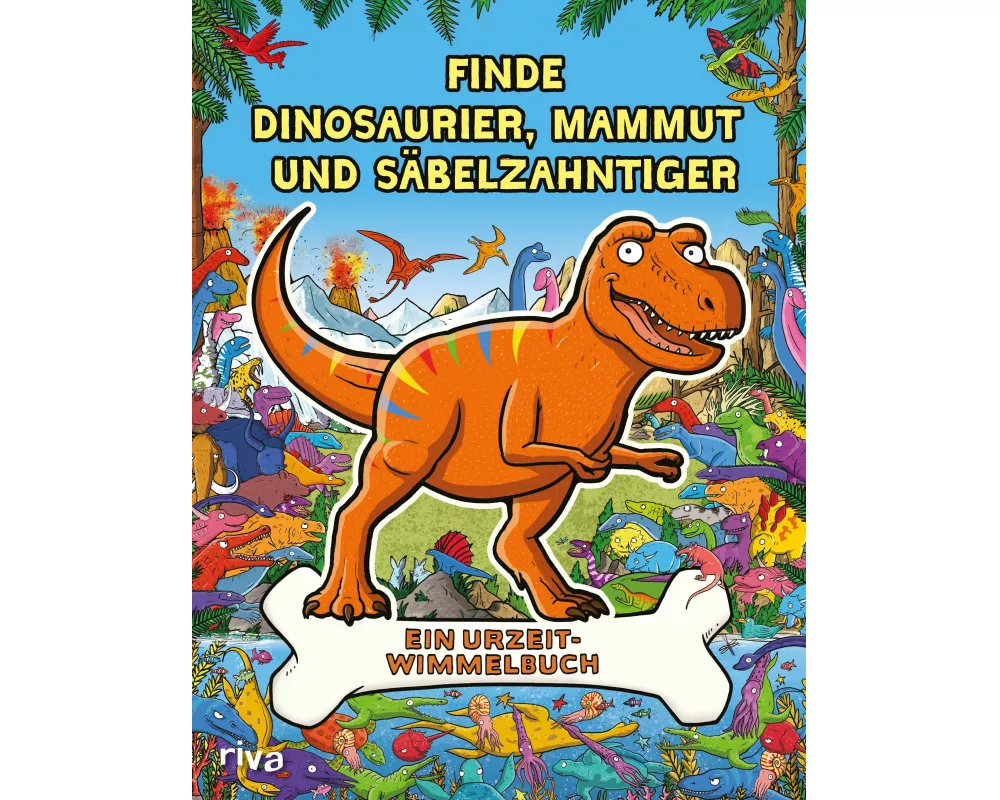 Finde Dinosaurier, Mammut und Säbelzahntiger