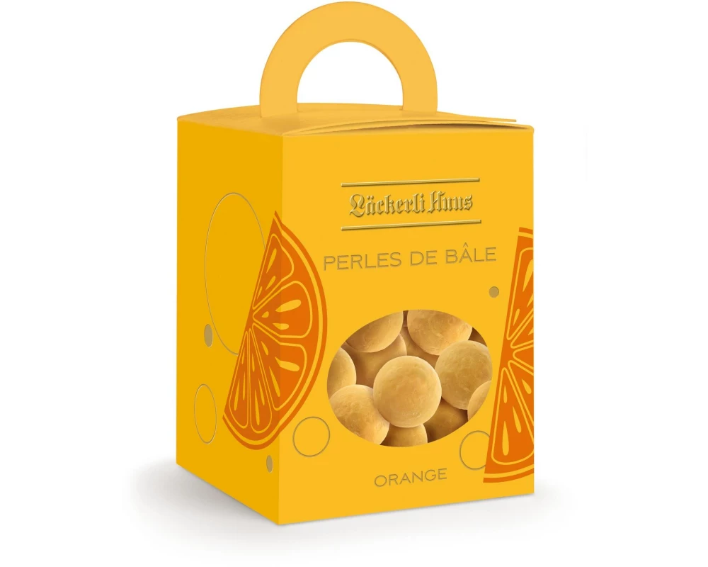 Läckerli Huus Pralinen Perles de Bâle Orange 140 g