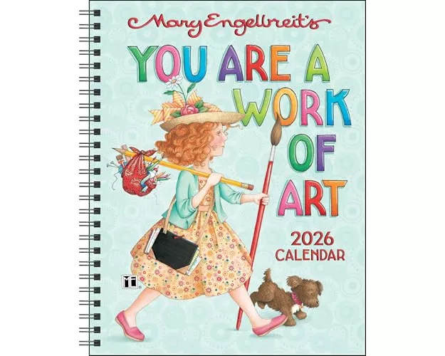 Mary Engelbreit's You Are a Work of Art 2026 Monthly/Weekly Planner Calendar