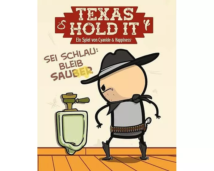 Texas Hold It Card Game - Wild West Bathroom