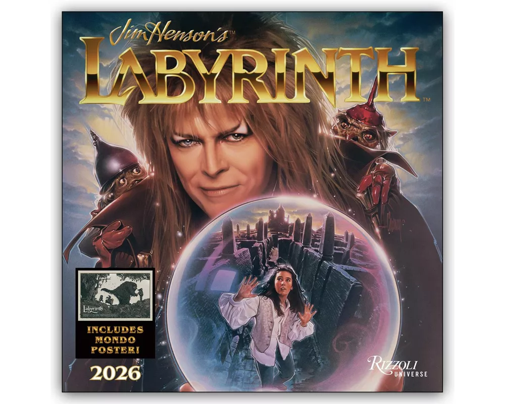 Jim Henson’s Labyrinth 2026 Wall Calendar (Includes Full-Color Poster)
