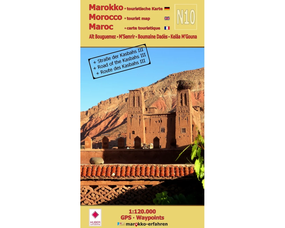 N10: Aït Bouguemez - M’Semrir - Boumalne Dadès - Kelâa M’Gouna + Straße der Kasbahs III + GPS-Waypoints