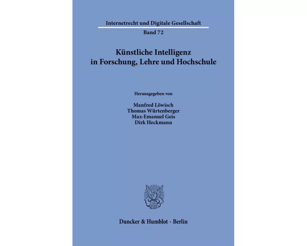 Künstliche Intelligenz in Forschung, Lehre und Hochschule