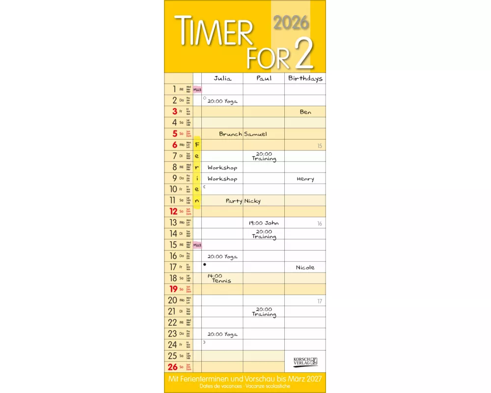 Timer for 2 Safran 2026