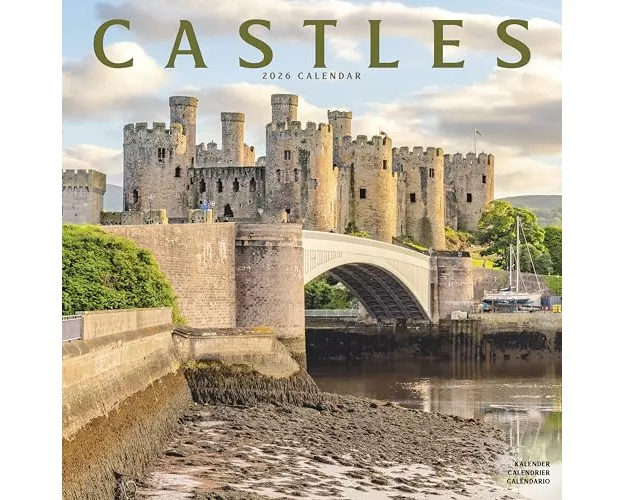 Castles Calendar 2026 Square Scenic Wall Calendar - 16 Month