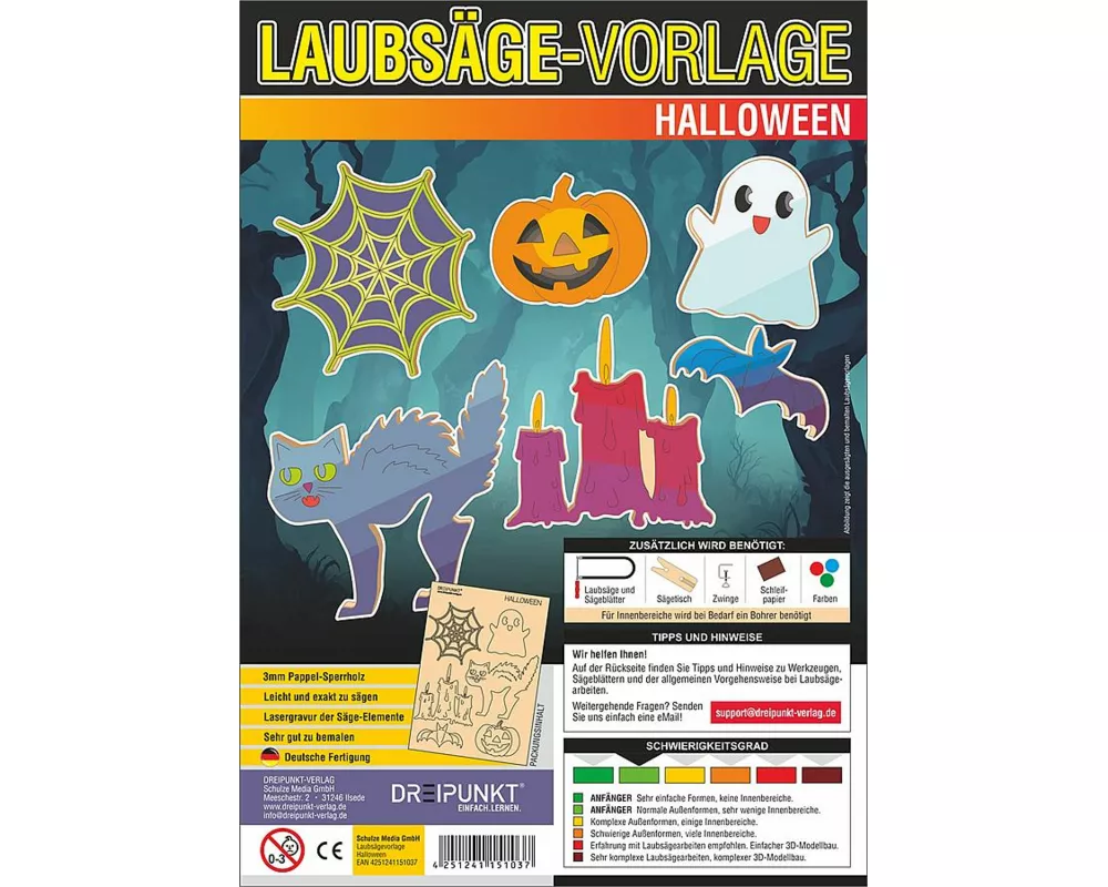 Laubsägevorlagen Halloween