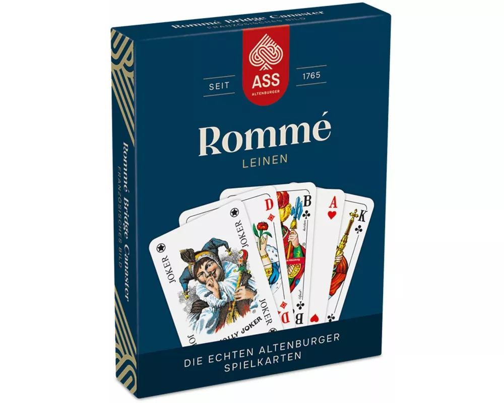 Rommé Leinenprägung, französisches Bild