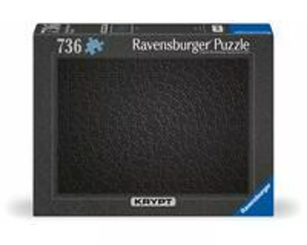 Ravensburger Puzzle 12000054 - Krypt Puzzle Black - Puzzle mit 736 schwarzen Teilen, tolle Herausforderung für Puzzlefans und Knobelfreunde ab 14 Jahr