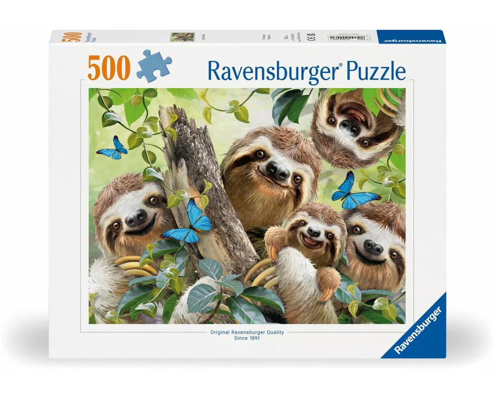 Erwachsenenpuzzle 500 Teile - Faultier Selfie