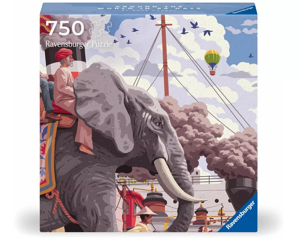 Erwachsenenpuzzle 750 Teile Art&Soul Collection - In 80 Tagen um die Welt