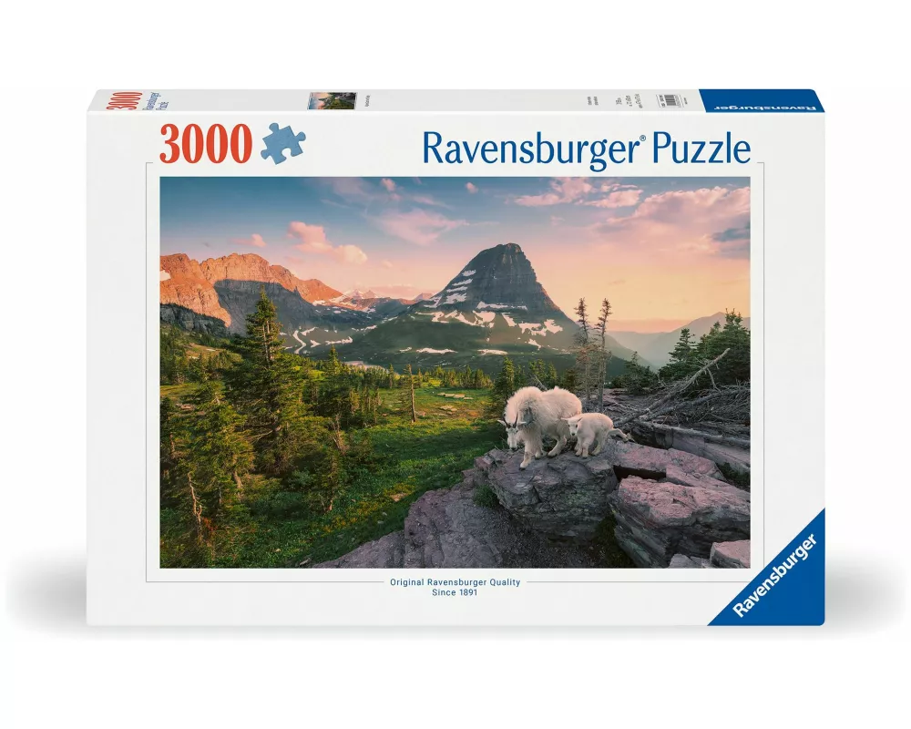 Erwachsenenpuzzle 3000 Teile - Almbock mit Baby