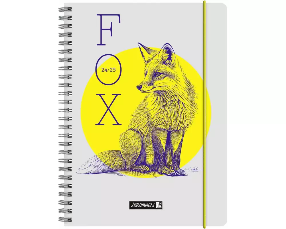 Schülerkalender 2024/2025 "Fox", 2 Seiten = 1 Woche, A5, 208 Seiten