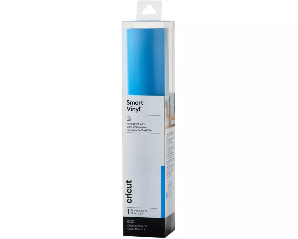 Cricut Vinylfolie Smart Permanent 33 x 366 cm, Blau