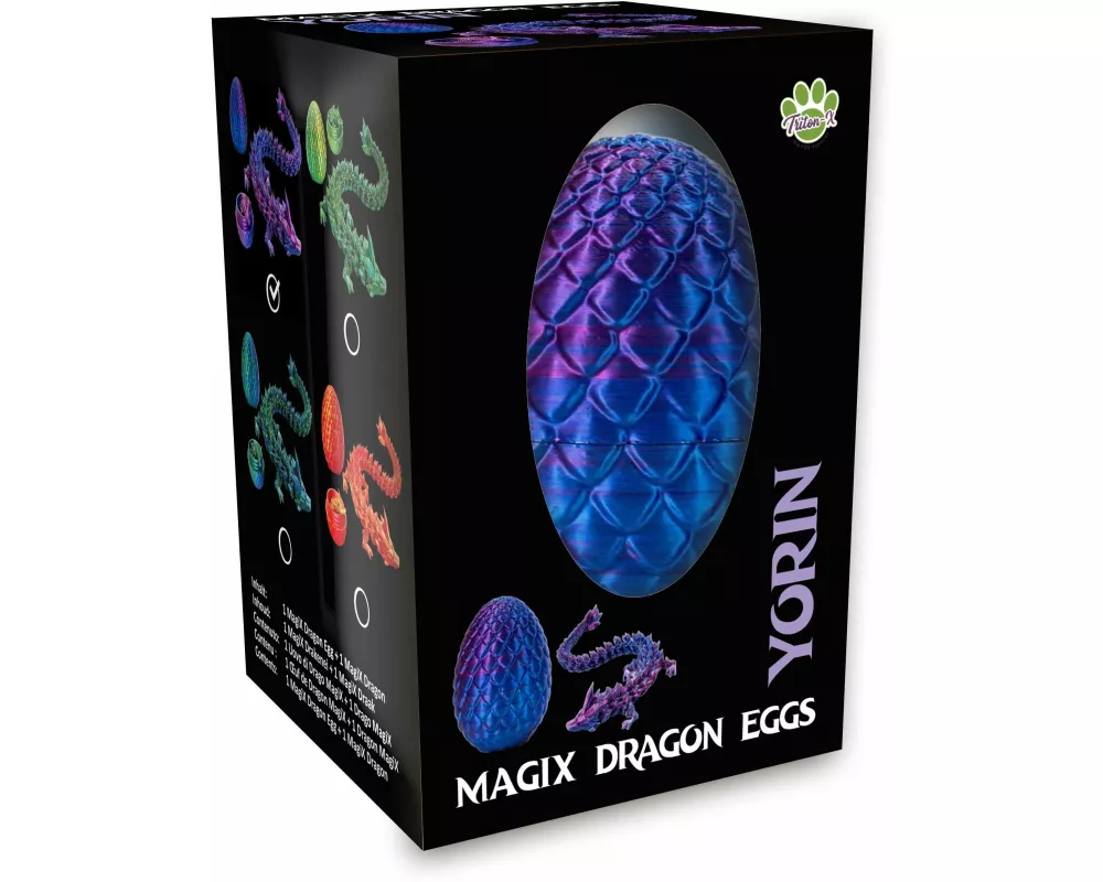 Drachenei "MagiX Dragon Egg YORIN", lila, Drachen 22,5 cm & Ei 8 cm