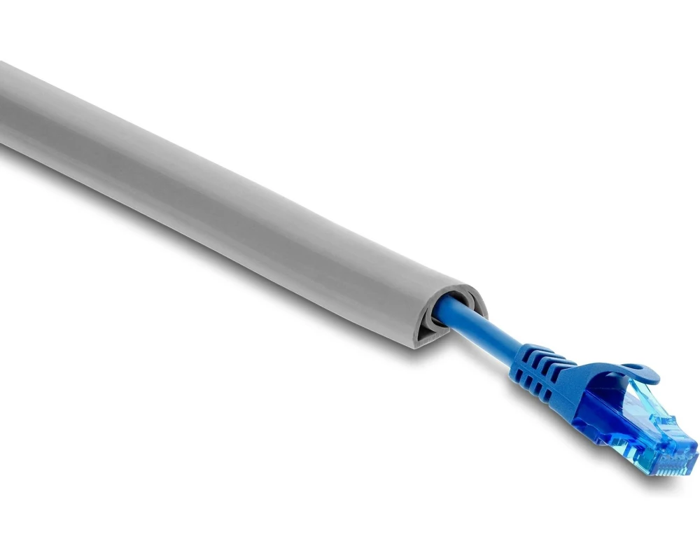 Delock Kabelkanal PVC flexibel 2 m x 20 mm Grau