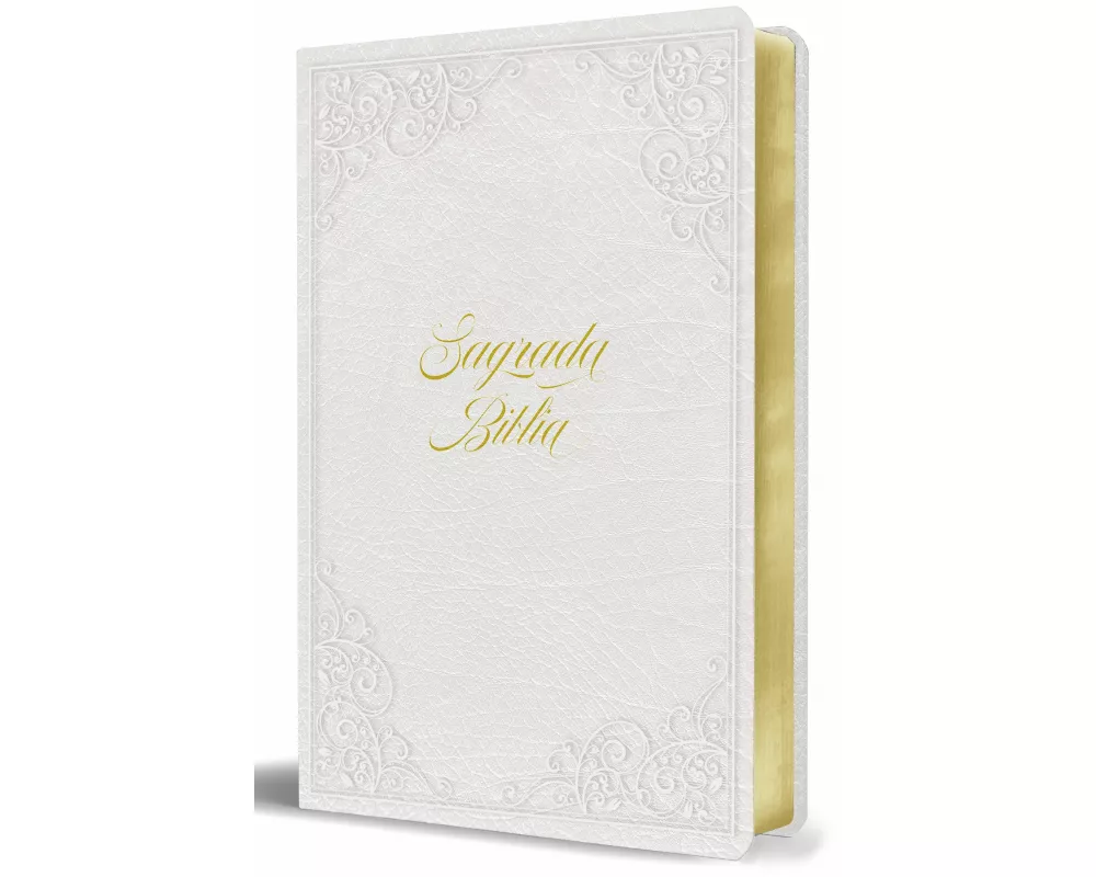 Biblia Católica: Letra grande. Símil piel blanca: boda, quinceañera, primera comu nión / Catholic Leathersoft White Bible: Bride, Quinceanera, First C