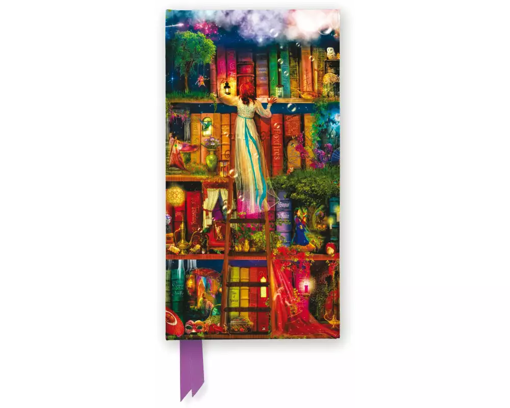 Aimee Stewart: Treasure Hunt Bookshelves (Foiled Slimline Journal)