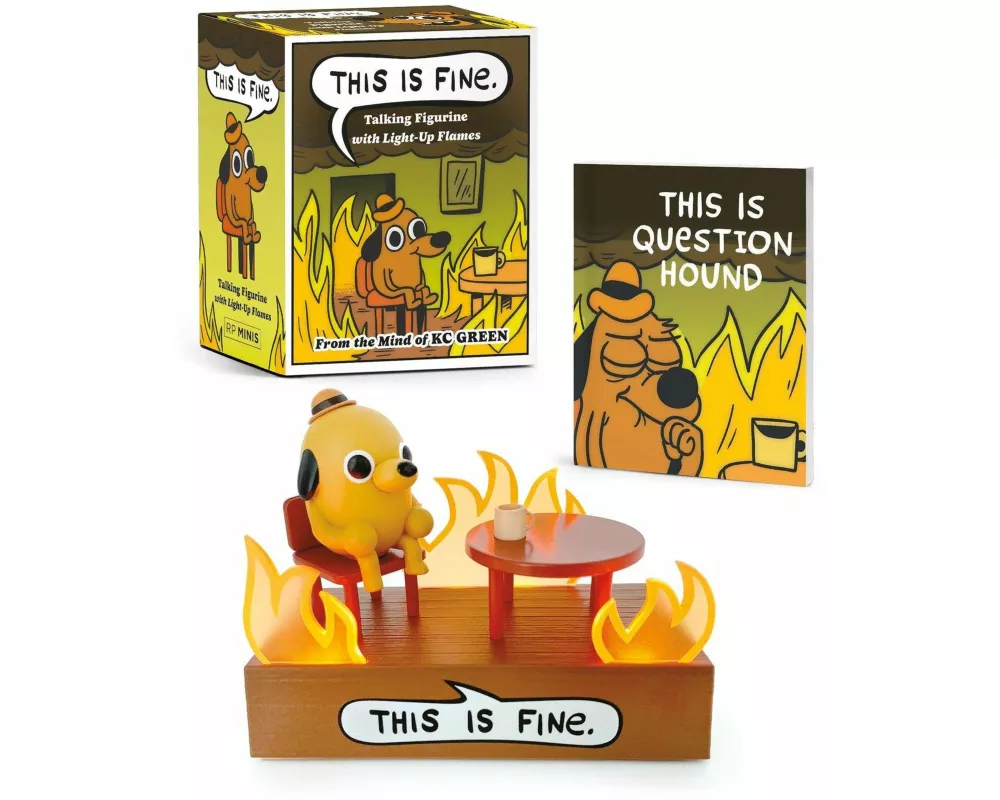 This Is Fine Talking Figurine