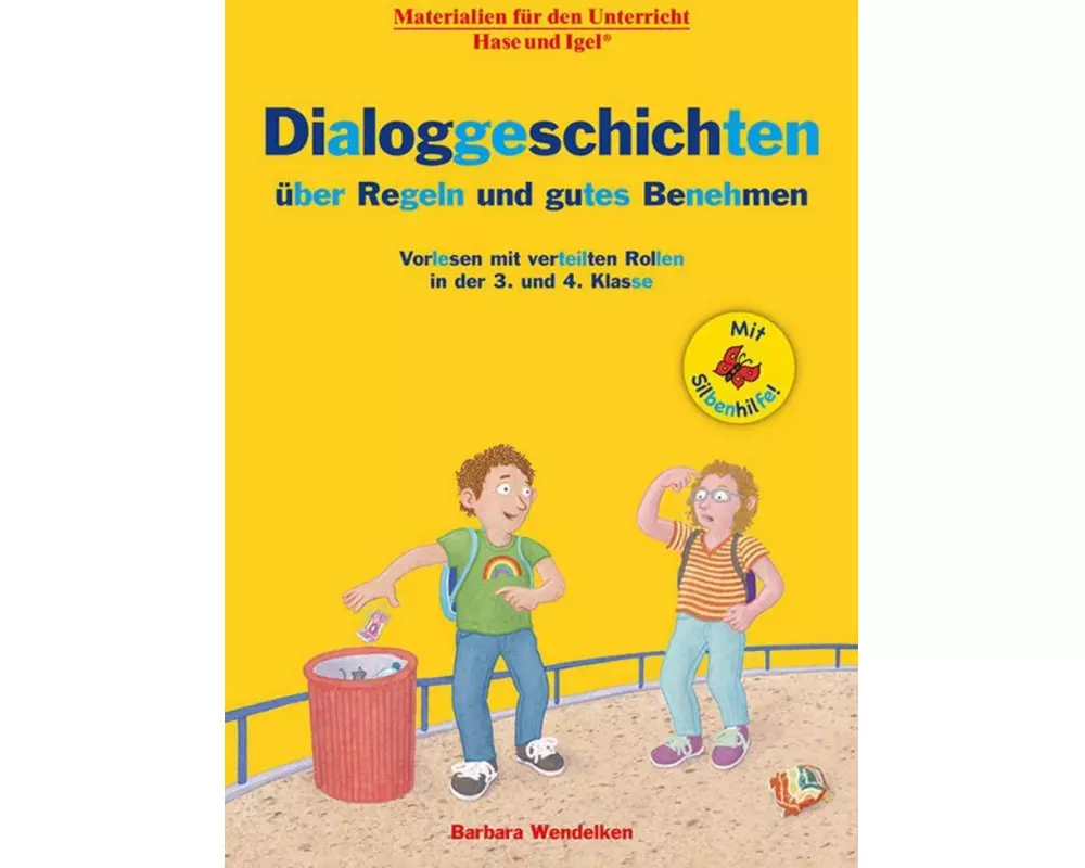 Dialoggeschichten über Regeln und gutes Benehmen / Silbenhilfe