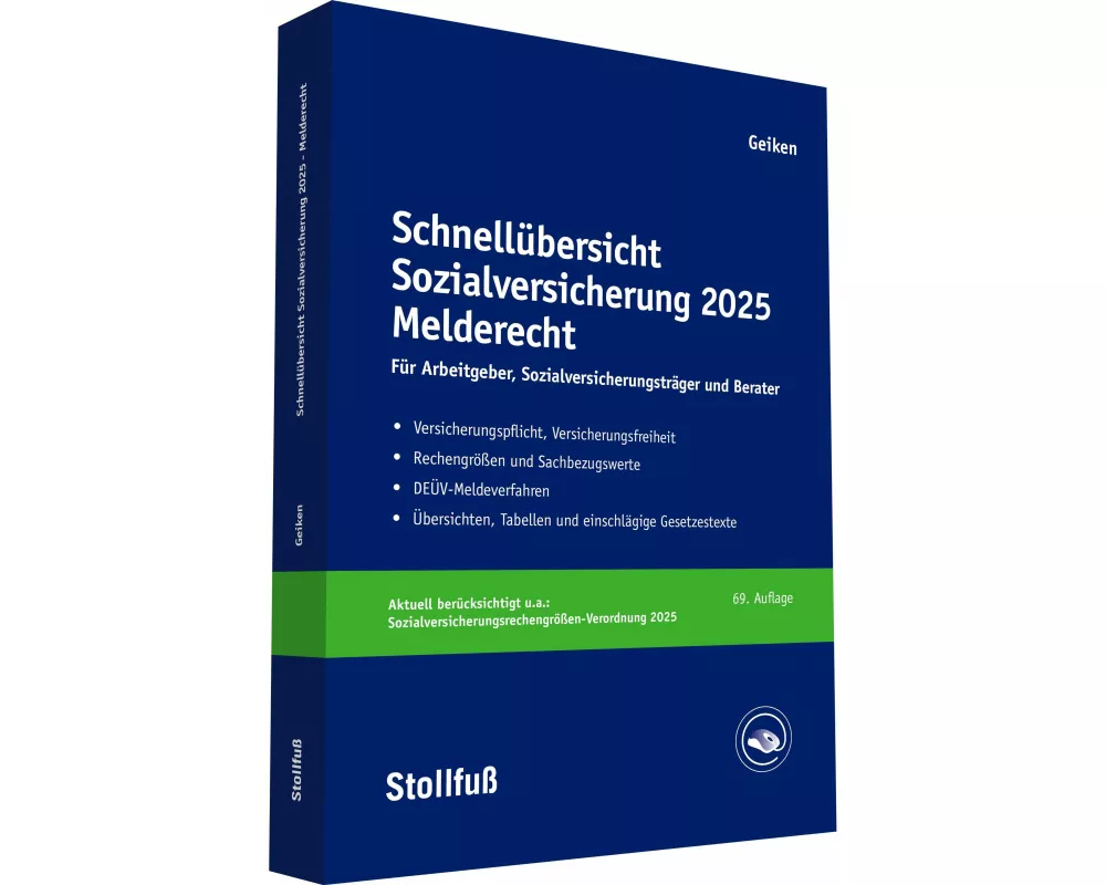 Schnellübersicht Sozialversicherung 2025 Melderecht
