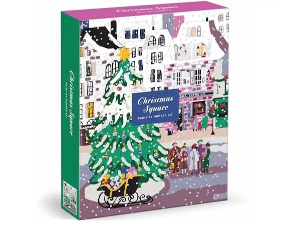 Joy Laforme Christmas Square 9 x 12 Paint by Number Kit