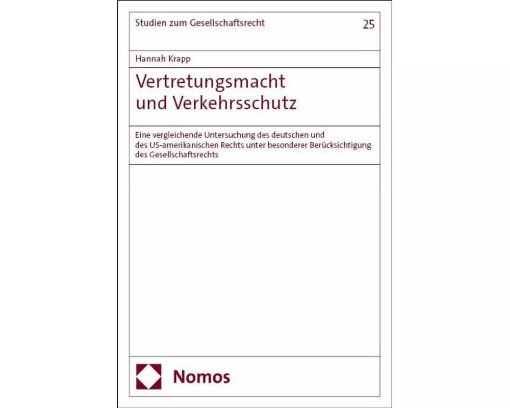 Vertretungsmacht und Verkehrsschutz