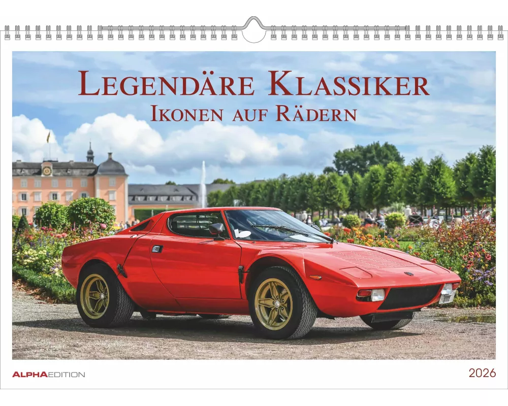 Alpha Edition - Legendäre Klassiker - Ikonen auf Rädern 2026 – Wandkalender 42×29,7 cm mit 12 ikonischen Automobilmotiven, Oldtimer- & Sportwagen-Kale