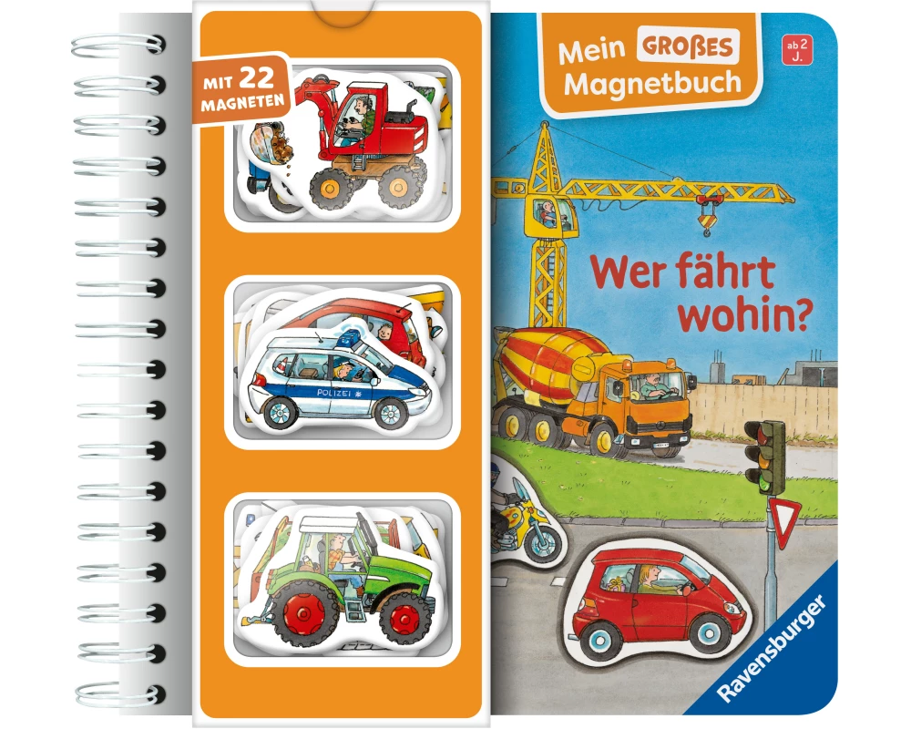 Mein großes Magnetbuch - Wer fährt wohin?