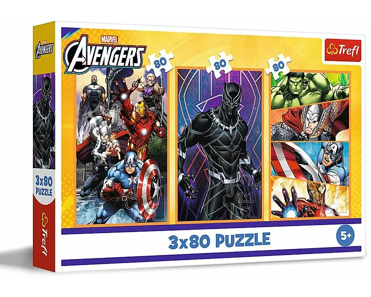 Puzzle 3 x 80 – Marvel Avengers