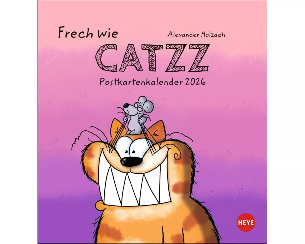 Catzz Postkartenkalender 2026