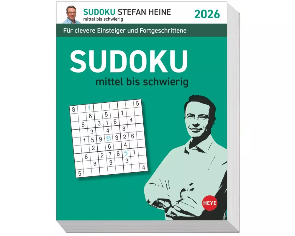 Stefan Heine Sudoku mittel bis schwierig Tagesabreißkalender 2026