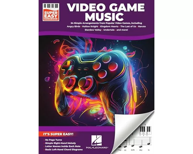 Video Game Music - Super Easy Songbook: 24 Iconic Themes from Beloved Games for Super Easy Piano