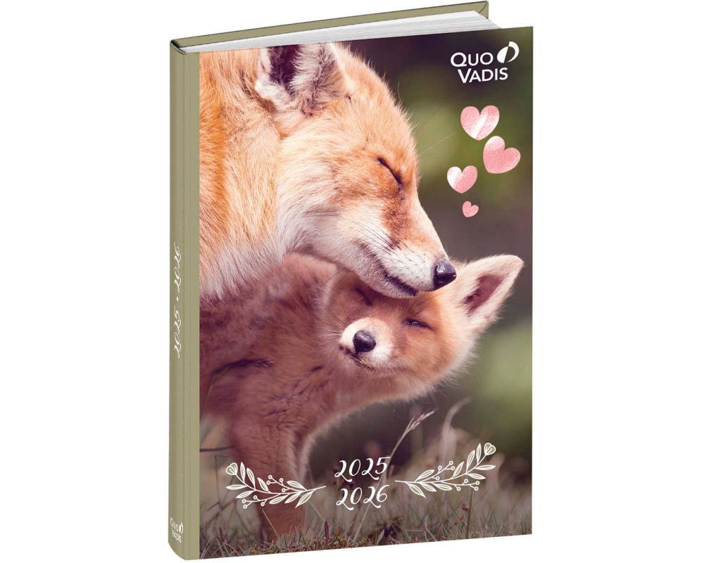 QUO-VADIS Eurotextagenda Fuchs 25/26 1282520Q 1T/1S 12M ML 12x17cm