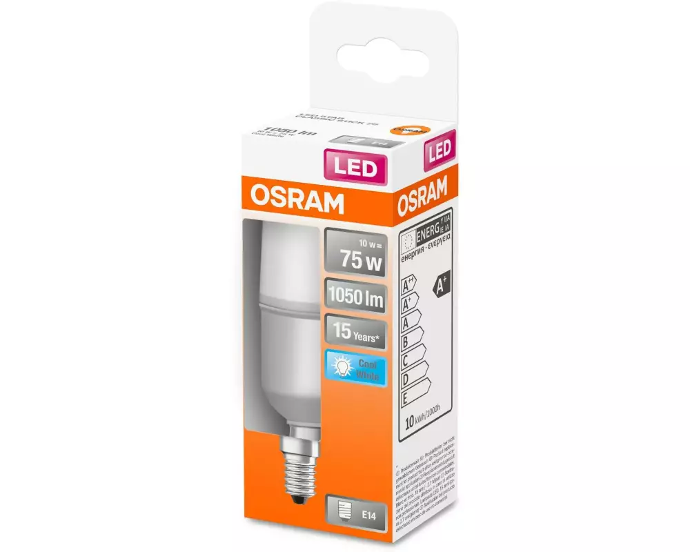 OSRAM Lampe Star CL Stick, 10W, E14 Neutralweiss (NW)