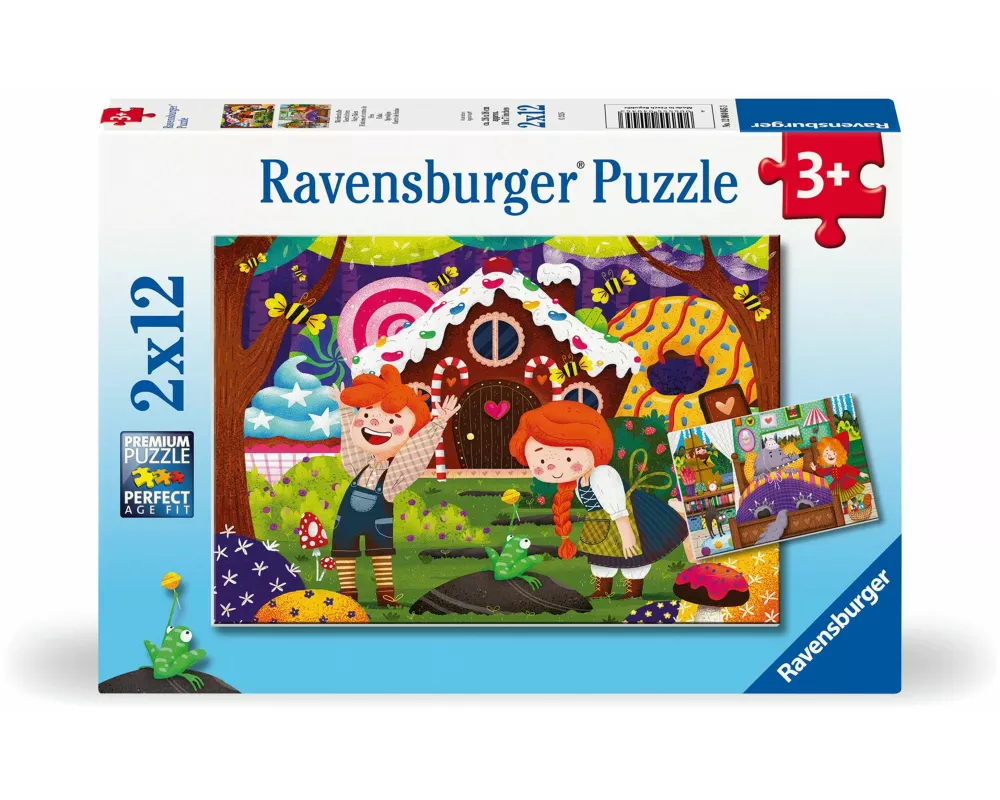 Kinderpuzzle 2x12 Teile - Märchenhafte Geschichten