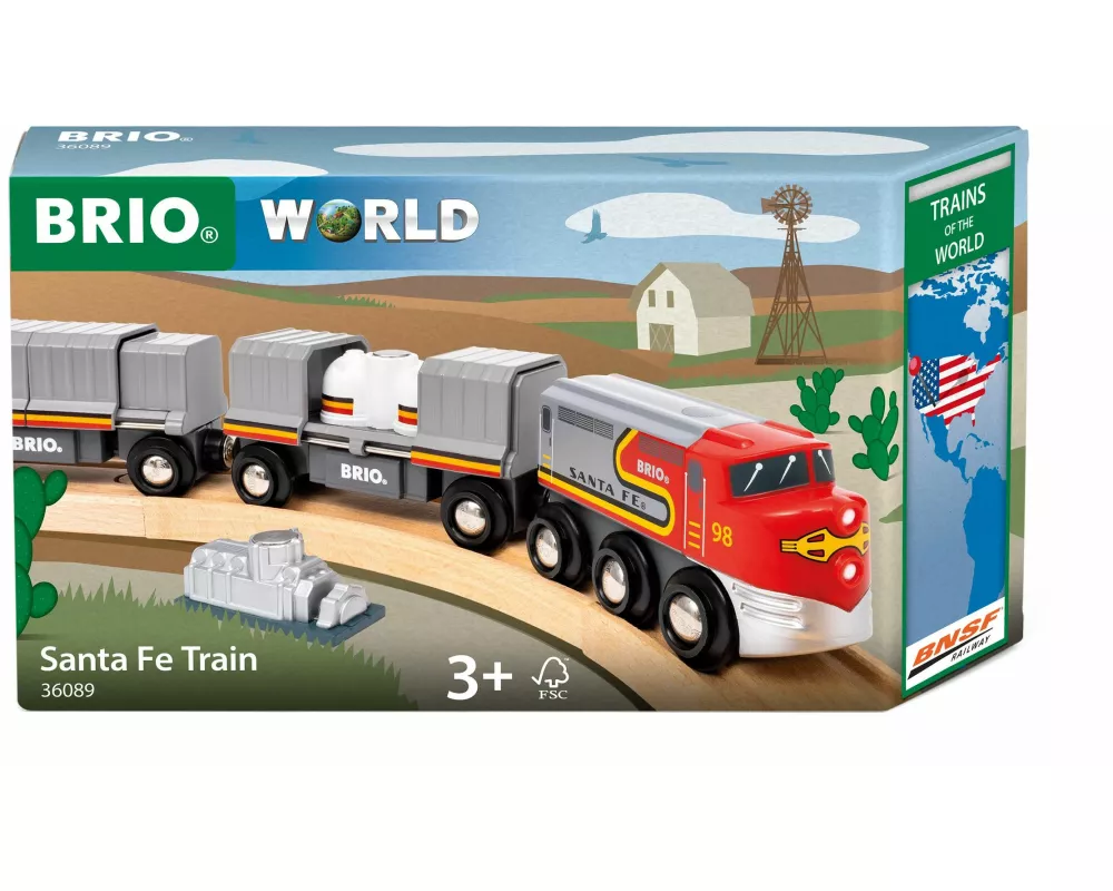 BRIO World - Trains of the World Santa Fe Zug