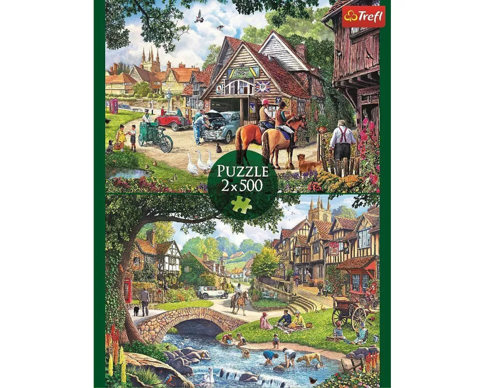 Puzzle 2 x 500 - Idyllisches Leben