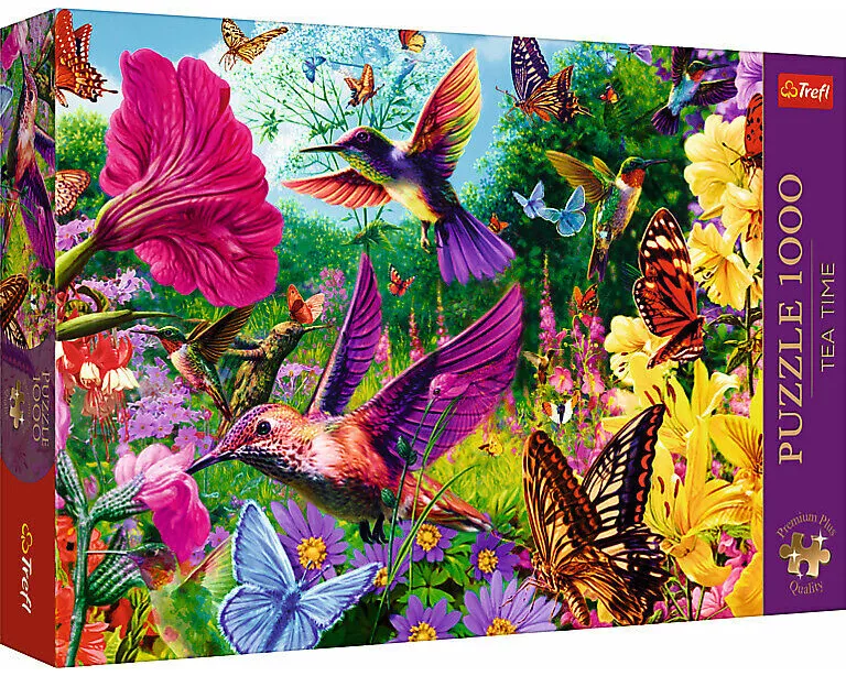 Puzzle Premium Plus 1000 - Ein Garten für die Vögel