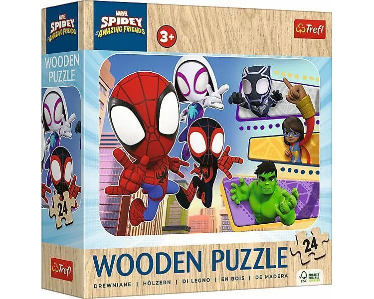 Holz Puzzle Junior 24 - Spidey