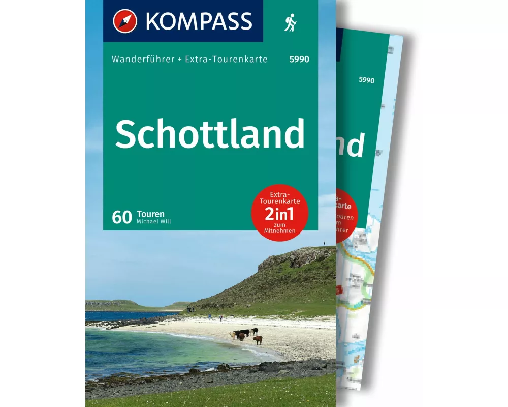 KOMPASS Wanderführer Schottland, Wanderungen an den Küsten und in den Highlands 60 Touren mit Extra-Tourenkarte